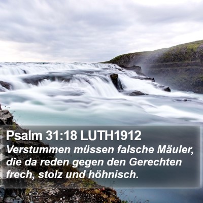 Psalm 31:18 LUTH1912 Bible Verse Image