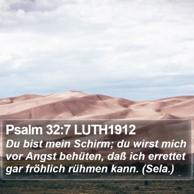 Psalm 32:7 LUTH1912 Bible Verse Image