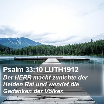 Psalm 33:10 LUTH1912 Bible Verse Image