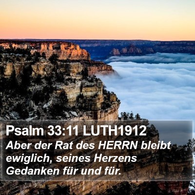 Psalm 33:11 LUTH1912 Bible Verse Image