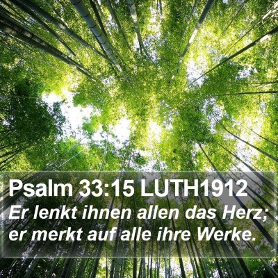Psalm 33:15 LUTH1912 Bible Verse Image