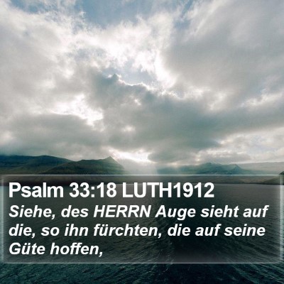 Psalm 33:18 LUTH1912 Bible Verse Image