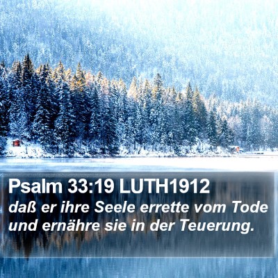 Psalm 33:19 LUTH1912 Bible Verse Image