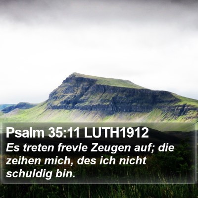 Psalm 35:11 LUTH1912 Bible Verse Image