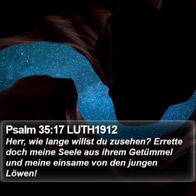 Psalm 35:17 LUTH1912 Bible Verse Image