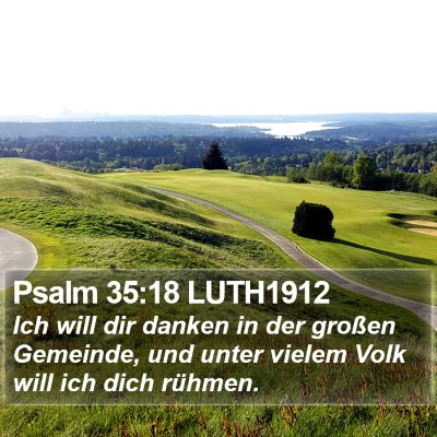 Psalm 35:18 LUTH1912 Bible Verse Image