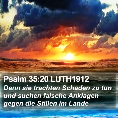 Psalm 35:20 LUTH1912 Bible Verse Image
