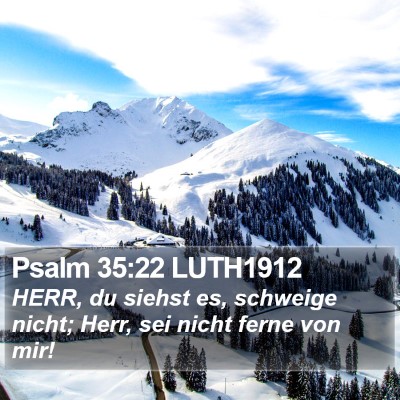 Psalm 35:22 LUTH1912 Bible Verse Image