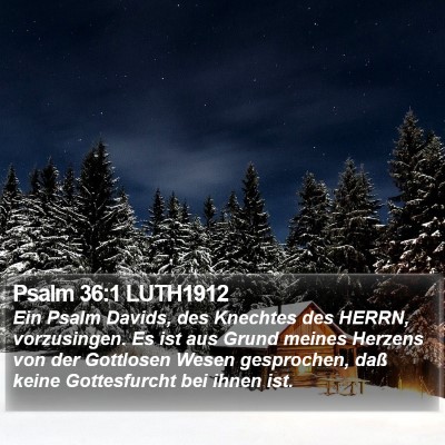 Psalm 36:1 LUTH1912 Bible Verse Image