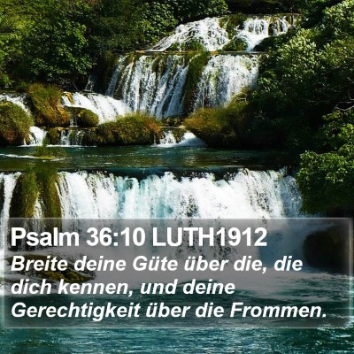 Psalm 36:10 LUTH1912 Bible Verse Image