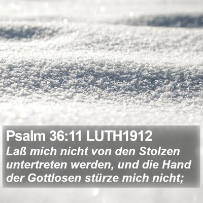 Psalm 36:11 LUTH1912 Bible Verse Image