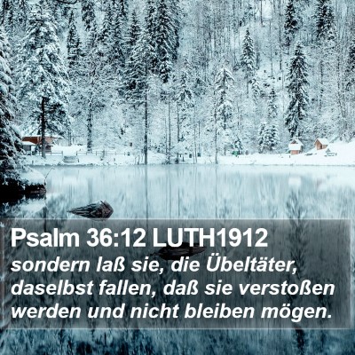 Psalm 36:12 LUTH1912 Bible Verse Image