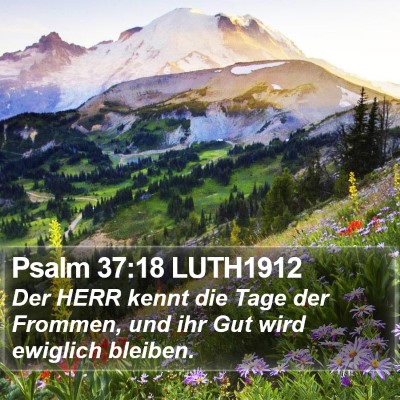 Psalm 37:18 LUTH1912 Bible Verse Image