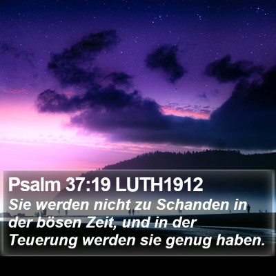 Psalm 37:19 LUTH1912 Bible Verse Image