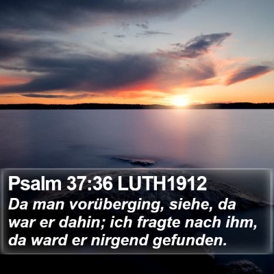 Psalm 37:36 LUTH1912 Bible Verse Image