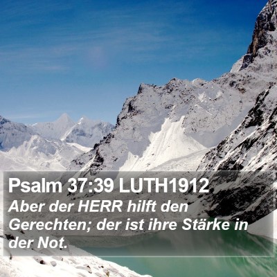 Psalm 37:39 LUTH1912 Bible Verse Image