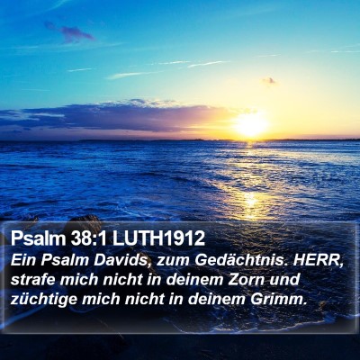 Psalm 38:1 LUTH1912 Bible Verse Image