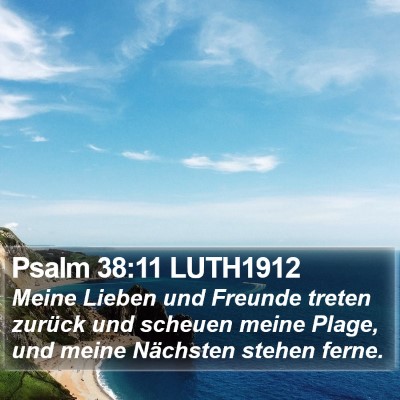 Psalm 38:11 LUTH1912 Bible Verse Image