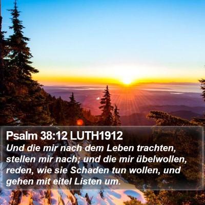 Psalm 38:12 LUTH1912 Bible Verse Image