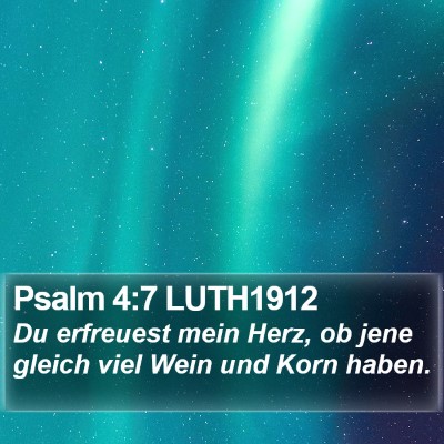Psalm 4:7 LUTH1912 Bible Verse Image
