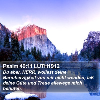 Psalm 40:11 LUTH1912 Bible Verse Image