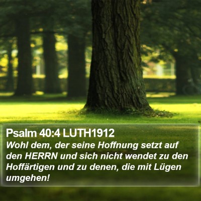 Psalm 40:4 LUTH1912 Bible Verse Image
