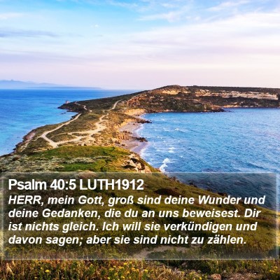 Psalm 40:5 LUTH1912 Bible Verse Image