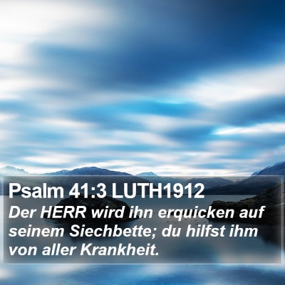 Psalm 41:3 LUTH1912 Bible Verse Image