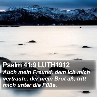 Psalm 41:9 LUTH1912 Bible Verse Image