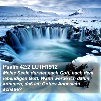 Psalm 42:2 LUTH1912 Bible Verse Image