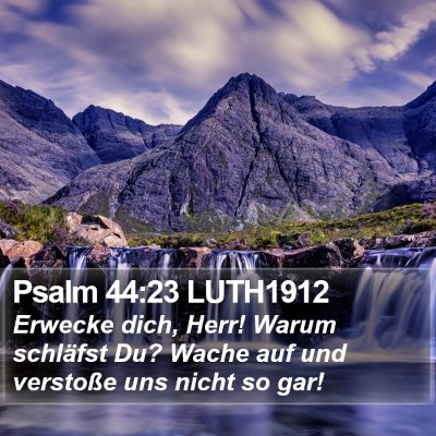 Psalm 44:23 LUTH1912 Bible Verse Image