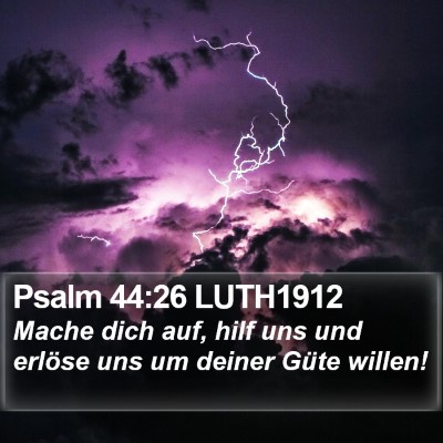 Psalm 44:26 LUTH1912 Bible Verse Image
