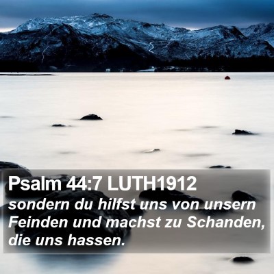 Psalm 44:7 LUTH1912 Bible Verse Image