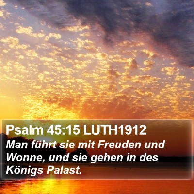 Psalm 45:15 LUTH1912 Bible Verse Image