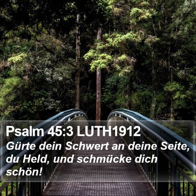 Psalm 45:3 LUTH1912 Bible Verse Image