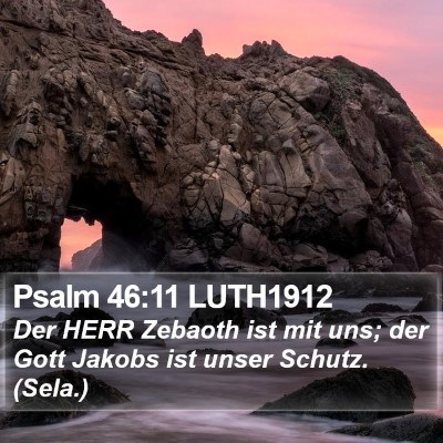 Psalm 46:11 LUTH1912 Bible Verse Image