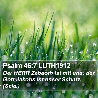 Psalm 46:7 LUTH1912 Bible Verse Image