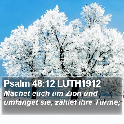 Psalm 48:12 LUTH1912 Bible Verse Image