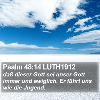 Psalm 48:14 LUTH1912 Bible Verse Image