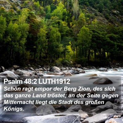 Psalm 48:2 LUTH1912 Bible Verse Image