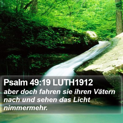 Psalm 49:19 LUTH1912 Bible Verse Image