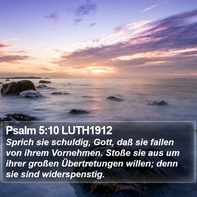 Psalm 5:10 LUTH1912 Bible Verse Image