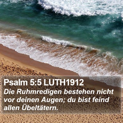 Psalm 5:5 LUTH1912 Bible Verse Image
