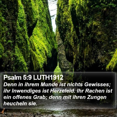 Psalm 5:9 LUTH1912 Bible Verse Image
