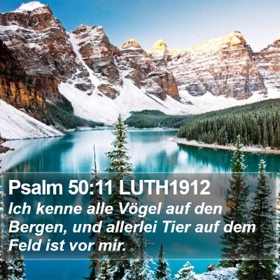 Psalm 50:11 LUTH1912 Bible Verse Image
