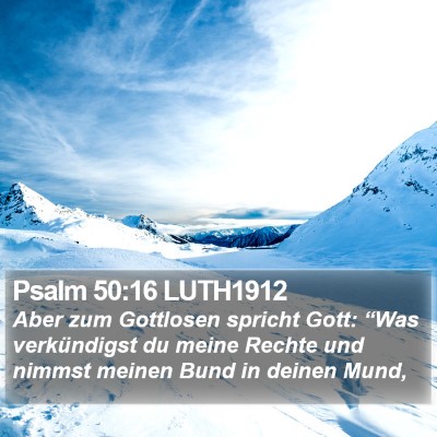 Psalm 50:16 LUTH1912 Bible Verse Image
