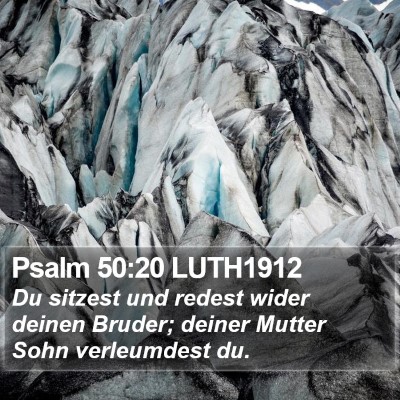 Psalm 50:20 LUTH1912 Bible Verse Image