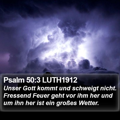 Psalm 50:3 LUTH1912 Bible Verse Image