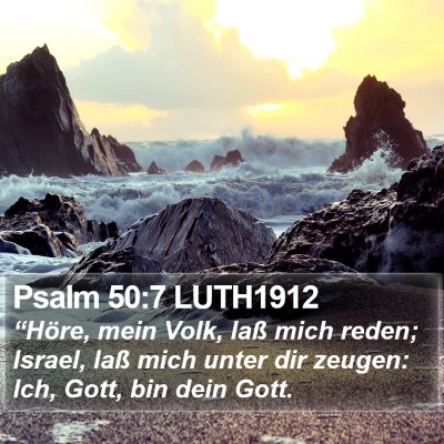 Psalm 50:7 LUTH1912 Bible Verse Image