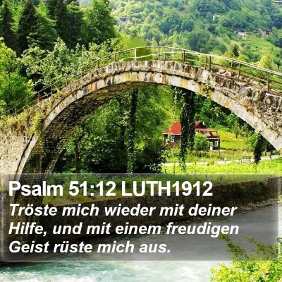 Psalm 51:12 LUTH1912 Bible Verse Image